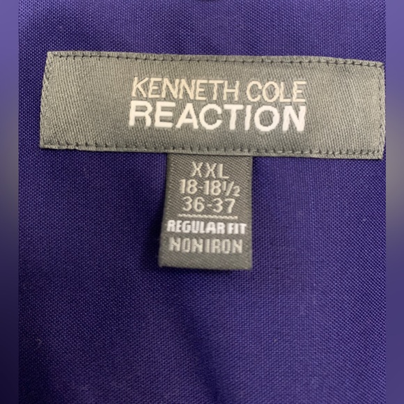 Kenneth Cole Reaction blue button down men’s shirt - Picture 5 of 6